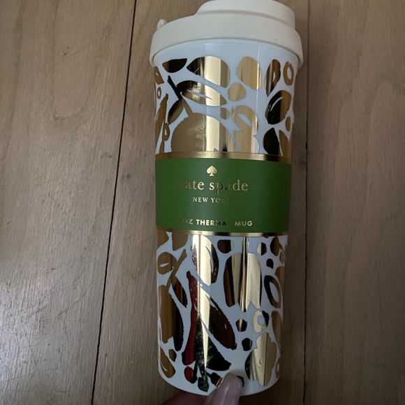🆕 KATE SPADE Golden Floral Thermal Mug - Picture 5 of 5